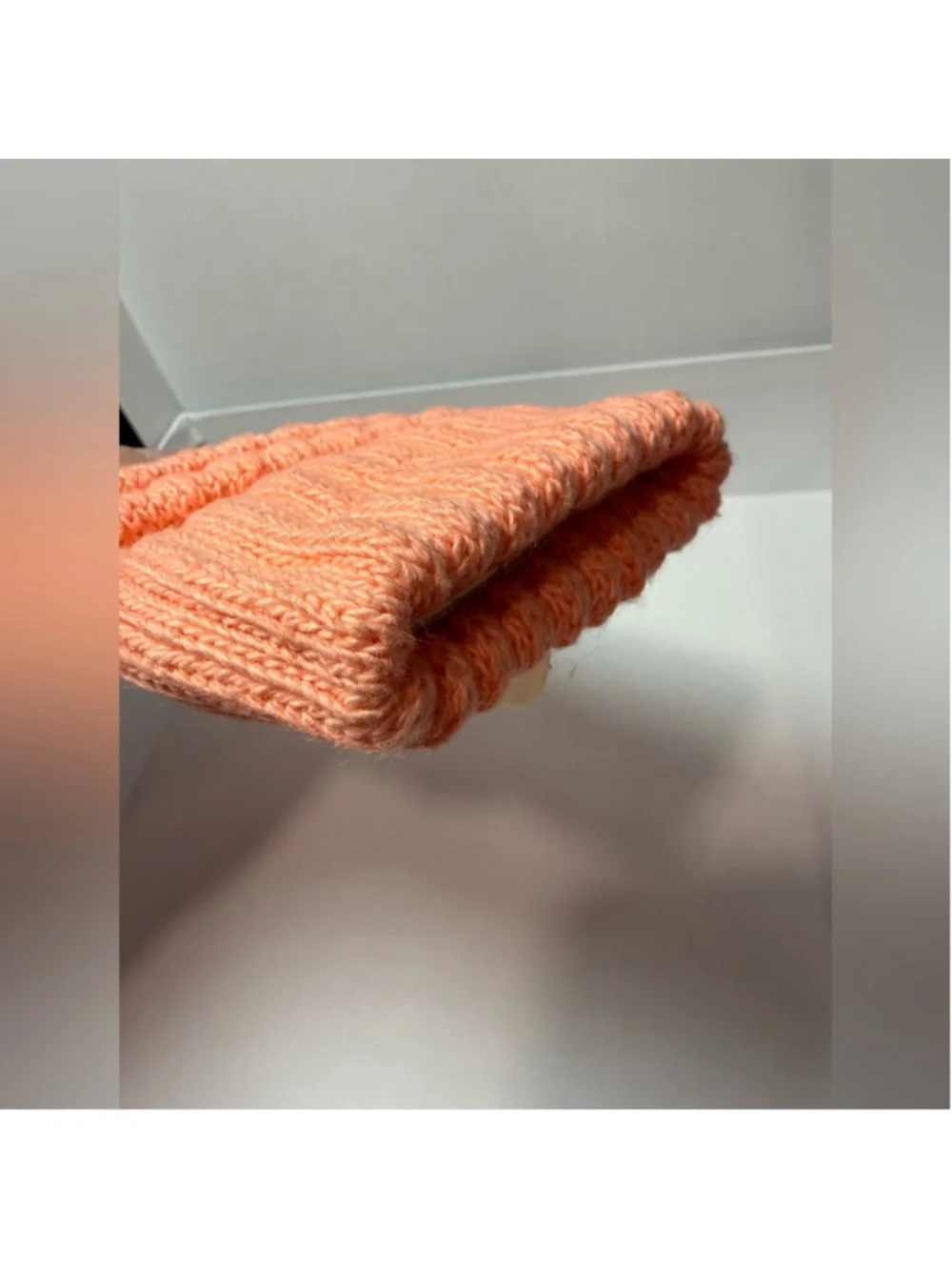 Vanderbilt Vintage Slouch Socks –Coral Peach – 100% Cotton – USA – Size 9–11 NWT